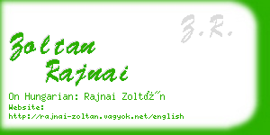 zoltan rajnai business card